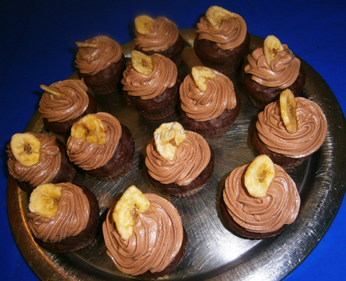 Bananen-Schoko-Muffins/Cupcakes