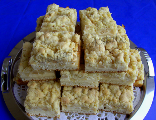 Apfel-Streuselkuchen (Schnitten) vom Blech