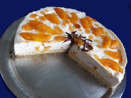 Orangen-Quark Torte